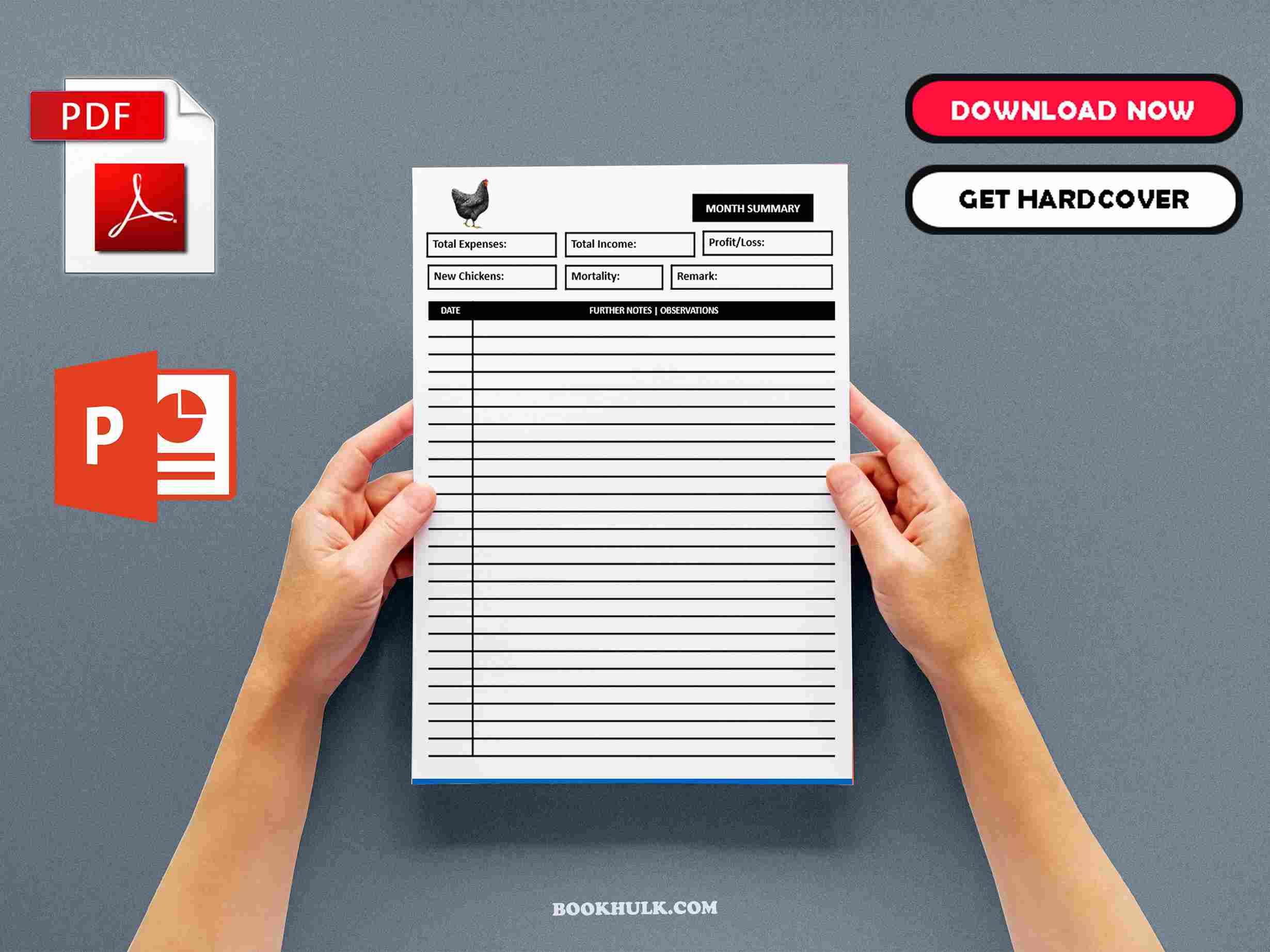 Chicken Record Keeping Template Forms
